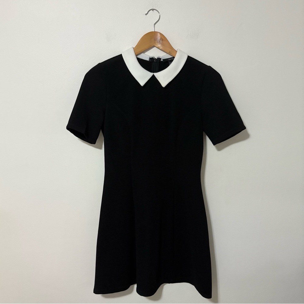 Forever 21 black & white Wednesday Addams style dress